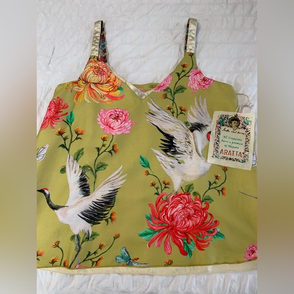 NWTCurrent Collection ARATTA Yellow Legend of the Crane Reversible Cami Top - Picture 15 of 16